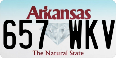 AR license plate 657WKV