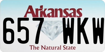 AR license plate 657WKW