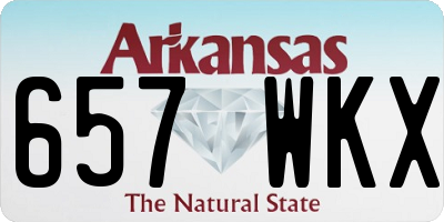 AR license plate 657WKX