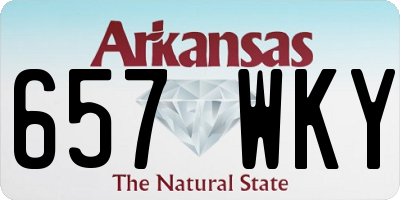 AR license plate 657WKY
