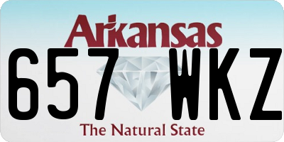 AR license plate 657WKZ
