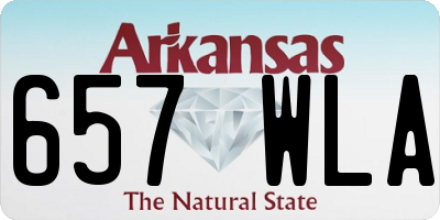 AR license plate 657WLA