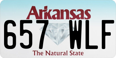 AR license plate 657WLF