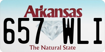 AR license plate 657WLI