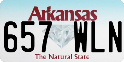 AR license plate 657WLN