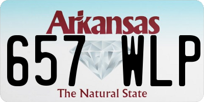 AR license plate 657WLP