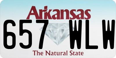 AR license plate 657WLW