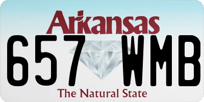 AR license plate 657WMB