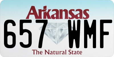 AR license plate 657WMF