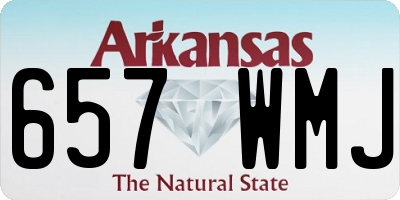 AR license plate 657WMJ