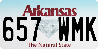 AR license plate 657WMK