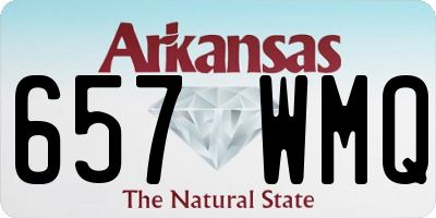 AR license plate 657WMQ