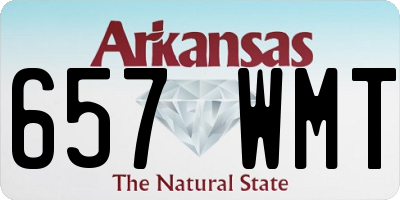 AR license plate 657WMT