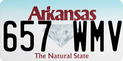 AR license plate 657WMV