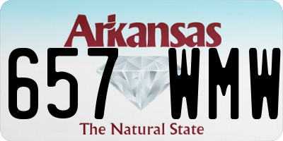 AR license plate 657WMW