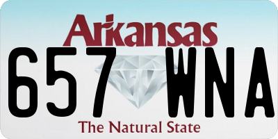 AR license plate 657WNA
