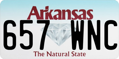 AR license plate 657WNC