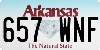 AR license plate 657WNF