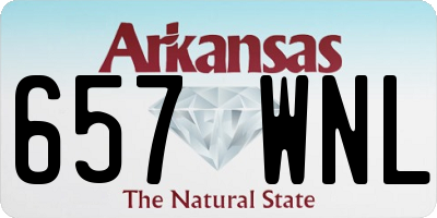 AR license plate 657WNL