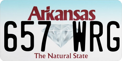 AR license plate 657WRG