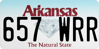 AR license plate 657WRR