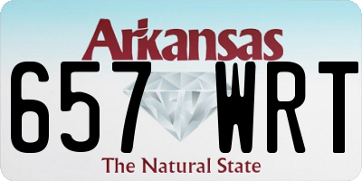 AR license plate 657WRT