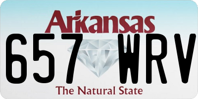 AR license plate 657WRV