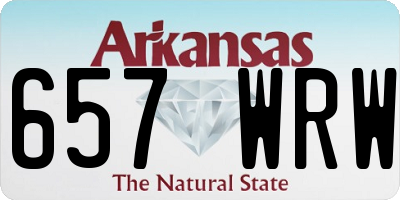 AR license plate 657WRW