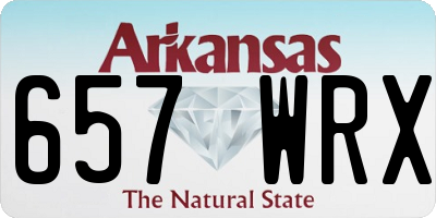 AR license plate 657WRX