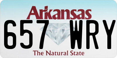 AR license plate 657WRY