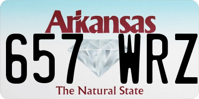 AR license plate 657WRZ