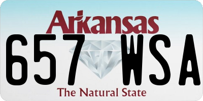 AR license plate 657WSA