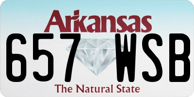 AR license plate 657WSB
