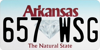 AR license plate 657WSG