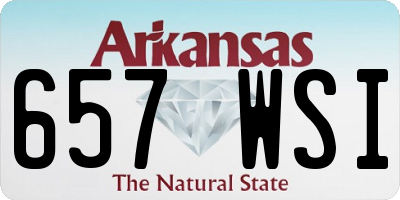 AR license plate 657WSI