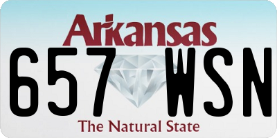 AR license plate 657WSN