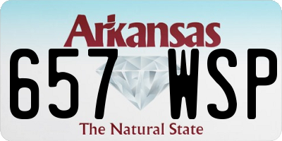AR license plate 657WSP