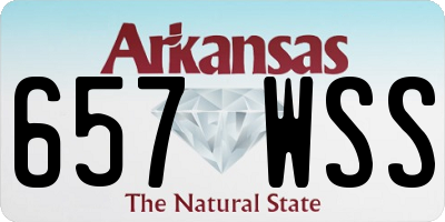 AR license plate 657WSS