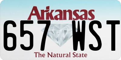 AR license plate 657WST