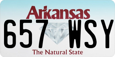 AR license plate 657WSY