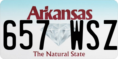 AR license plate 657WSZ