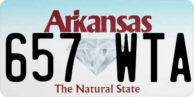AR license plate 657WTA