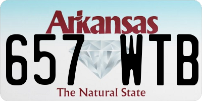 AR license plate 657WTB