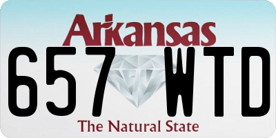 AR license plate 657WTD