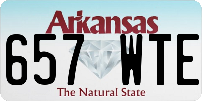 AR license plate 657WTE