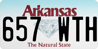 AR license plate 657WTH