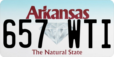 AR license plate 657WTI