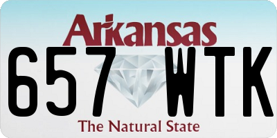 AR license plate 657WTK