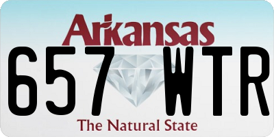 AR license plate 657WTR