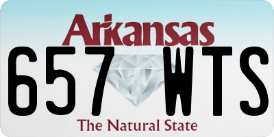 AR license plate 657WTS